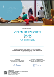 Spende an Kinderhospiz Berliner Herz