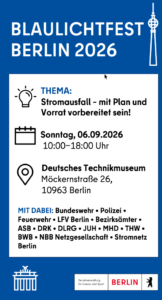 🚒 Berliner Blaulichtfest – Tag der Rettungskräfte am 6. September 2026